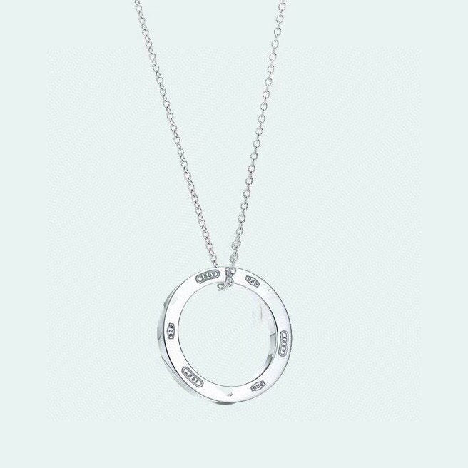 Tiffany Single Ring Necklace Chain Length