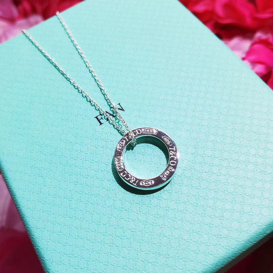 Tiffany Single Ring Necklace Chain Length