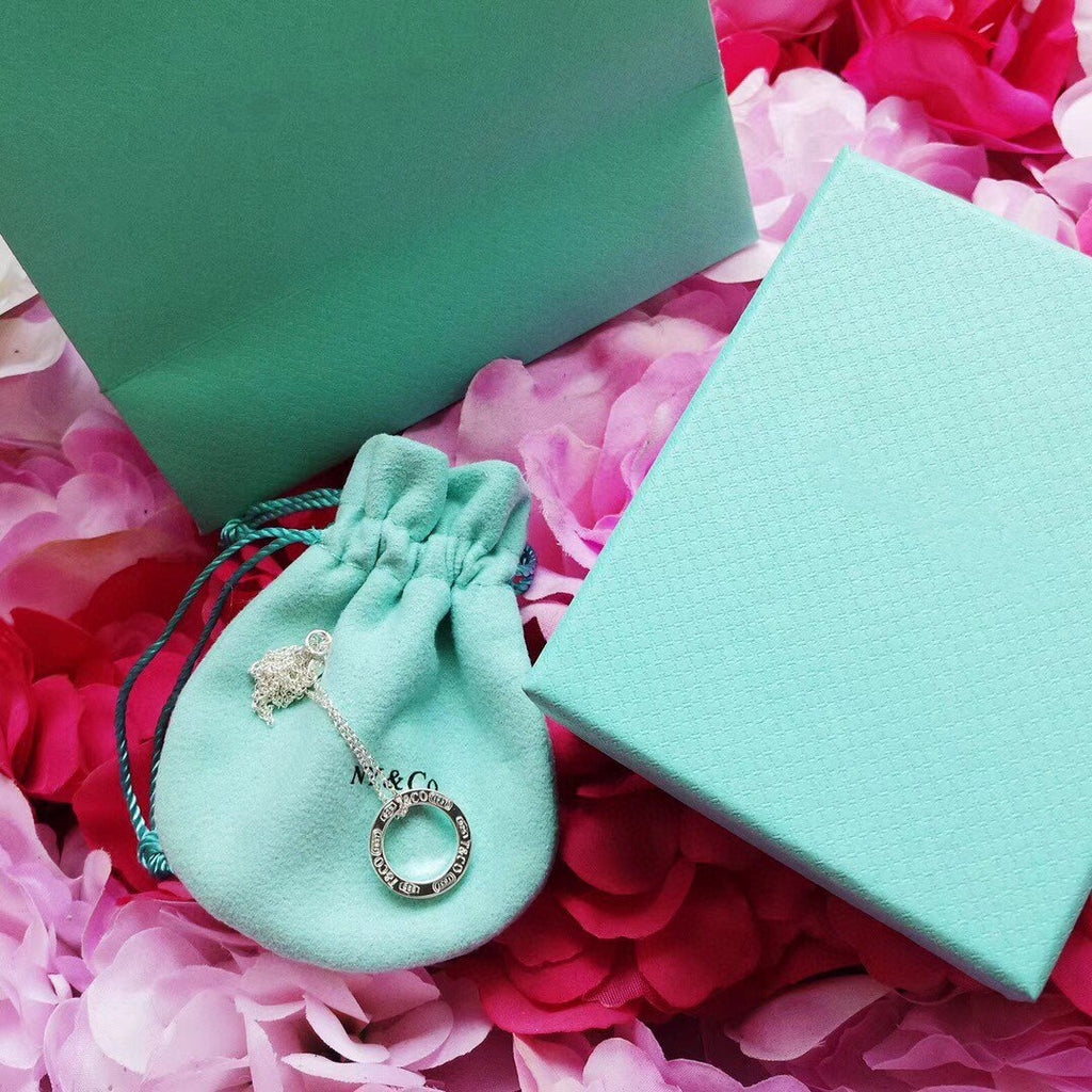 Tiffany Single Ring Necklace Chain Length