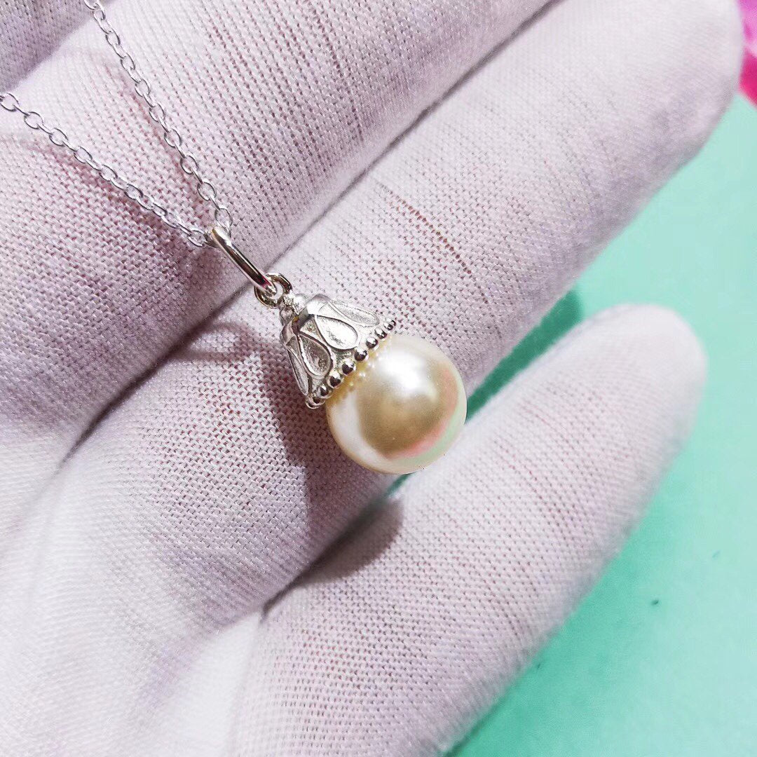 Tiffany Pearl Pendant Gatsby Ziegfeld Pearl Silver Necklace