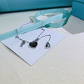 Tiffany Love Heart Tag Key Necklace
