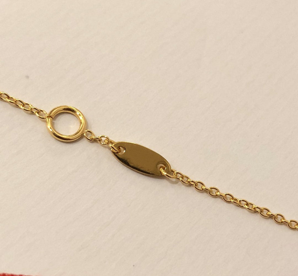 Dior Rose Des Vents Necklace Yellow Gold, Cubic Zirconia and Mother of Pearl