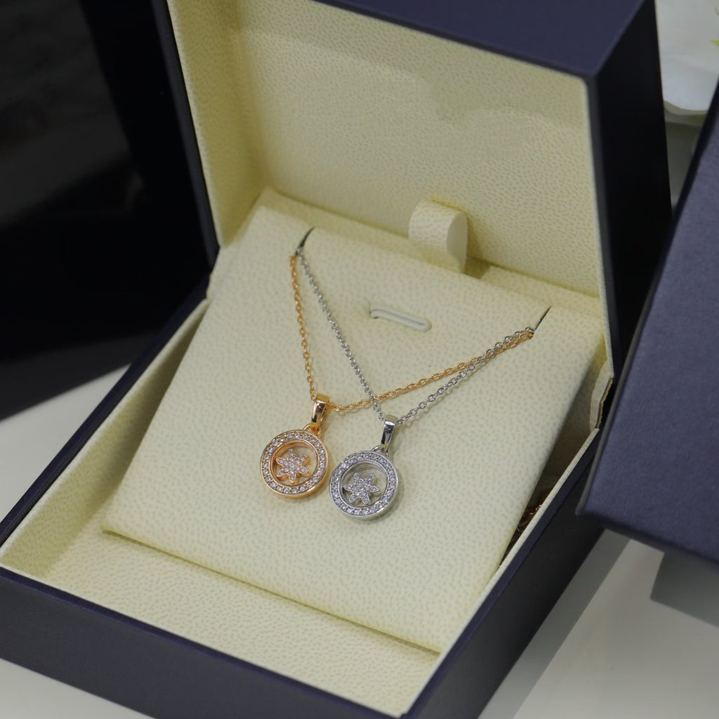 Chopard Happy Heart Pendant Cubic Zirconia Silver Necklace