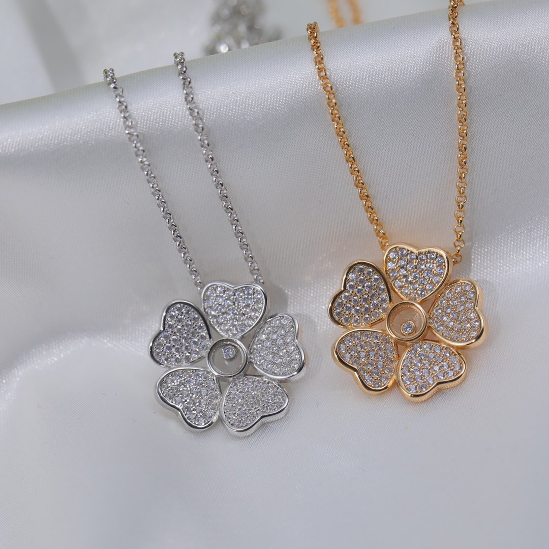 Chopard Happy Pendant Cubic Zirconia Necklace