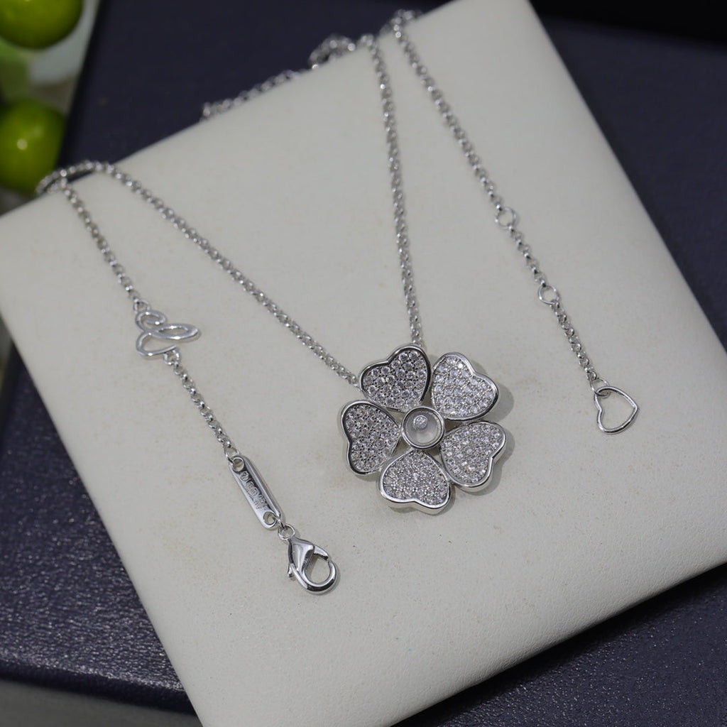 Chopard Happy Pendant Cubic Zirconia Necklace
