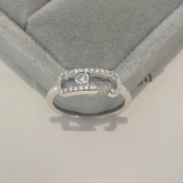 Messika Move Uno Open Ring Cubic Zirconia