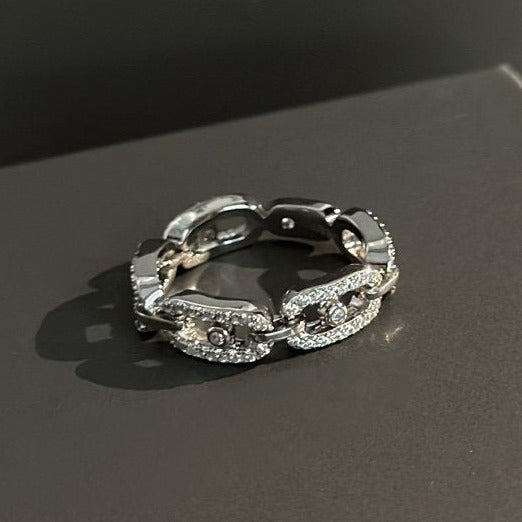 Messika Move Uno Ring Paved Silver Cubic Zirconia