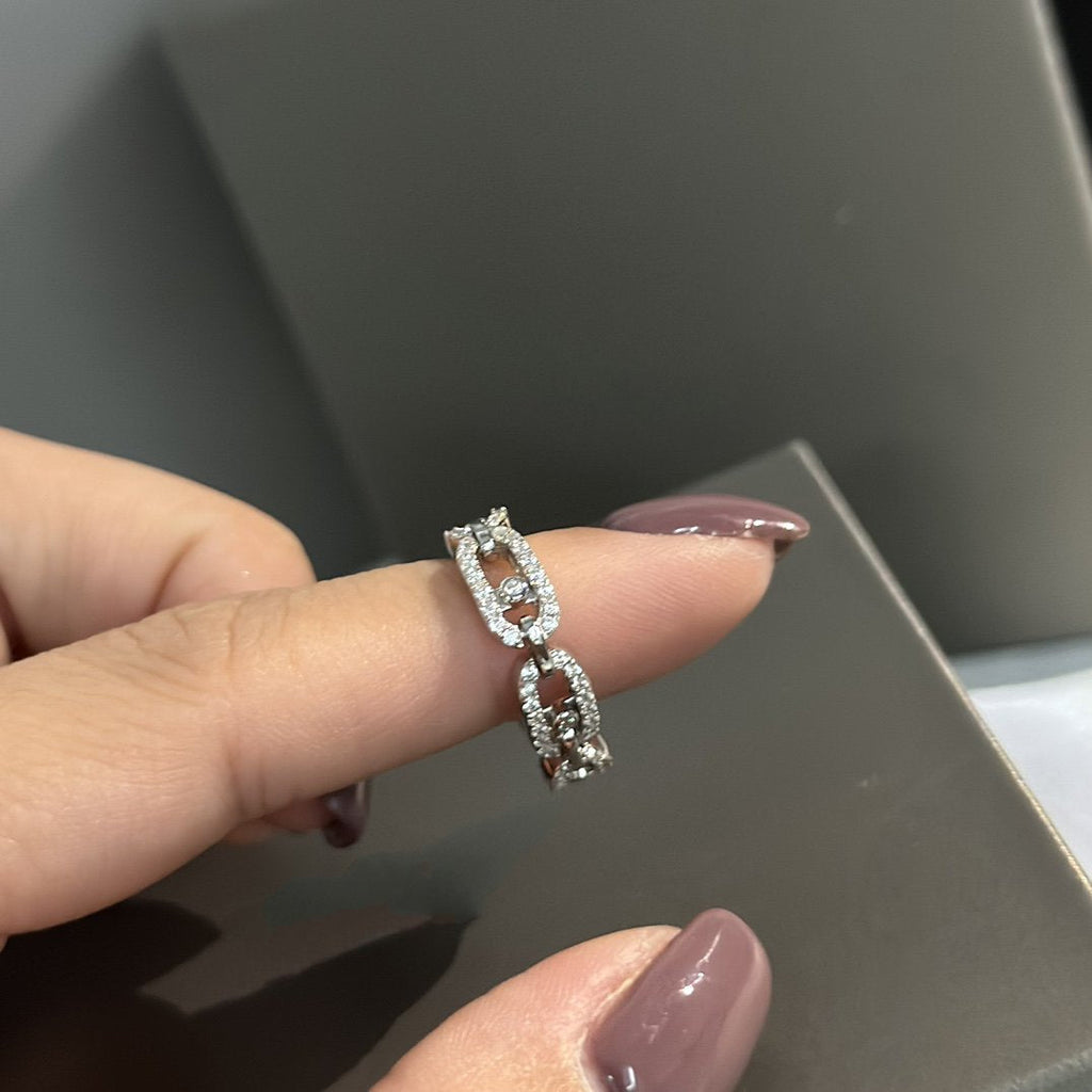 Messika Move Uno Ring Paved Silver Cubic Zirconia