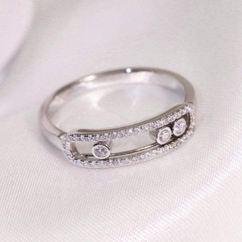 Messika Baby Move Paved Silver Cubic Zirconia Ring