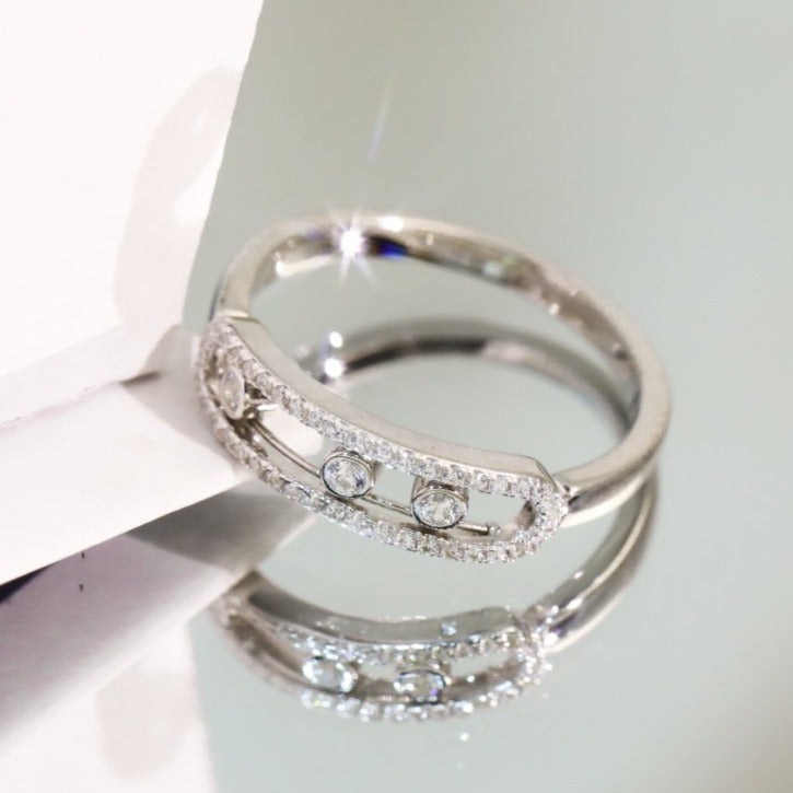 Messika Baby Move Paved Silver Cubic Zirconia Ring