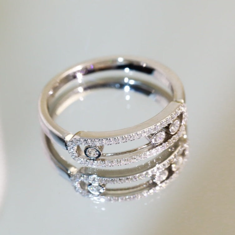Messika Baby Move Paved Silver Cubic Zirconia Ring
