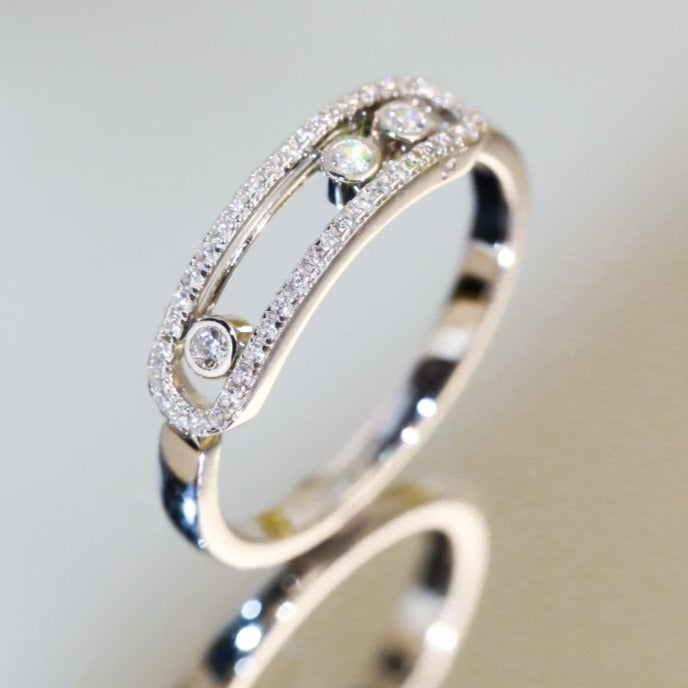 Messika Baby Move Paved Silver Cubic Zirconia Ring