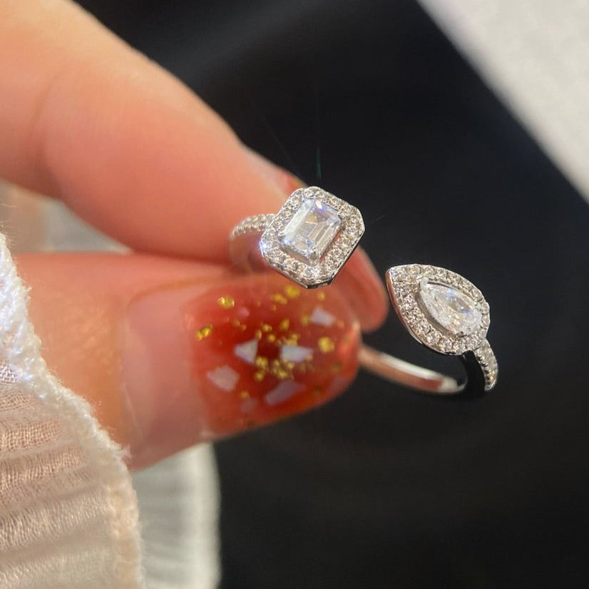 Messika My Twin Toi & Moi Silver Cubic Zirconia Ring