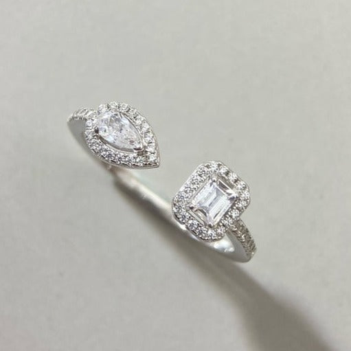Messika My Twin Toi & Moi Silver Cubic Zirconia Ring