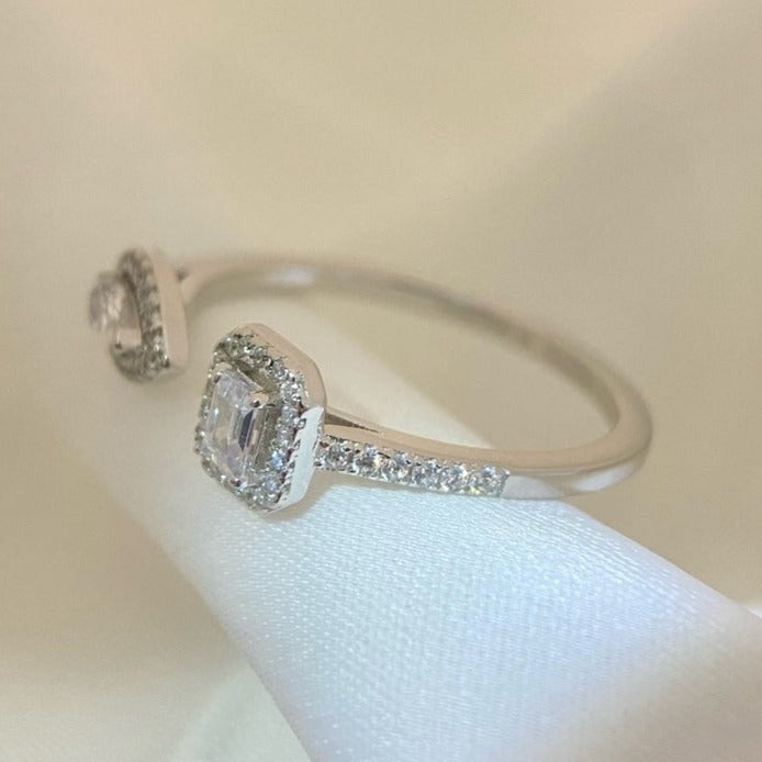 Messika My Twin Toi & Moi Silver Cubic Zirconia Ring