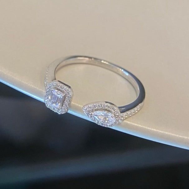 Messika My Twin Toi & Moi Silver Cubic Zirconia Ring