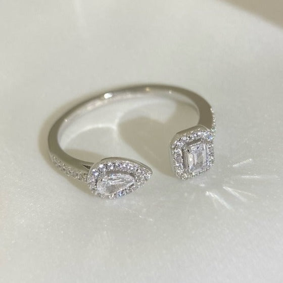 Messika My Twin Toi & Moi Silver Cubic Zirconia Ring