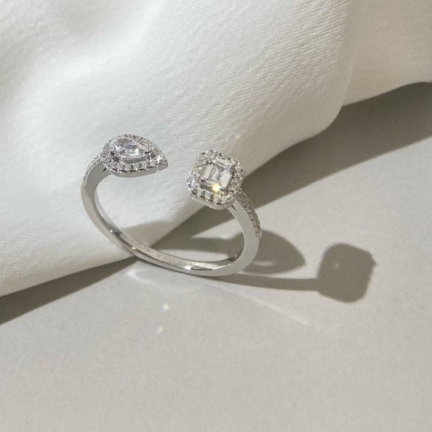 Messika My Twin Toi & Moi Silver Cubic Zirconia Ring