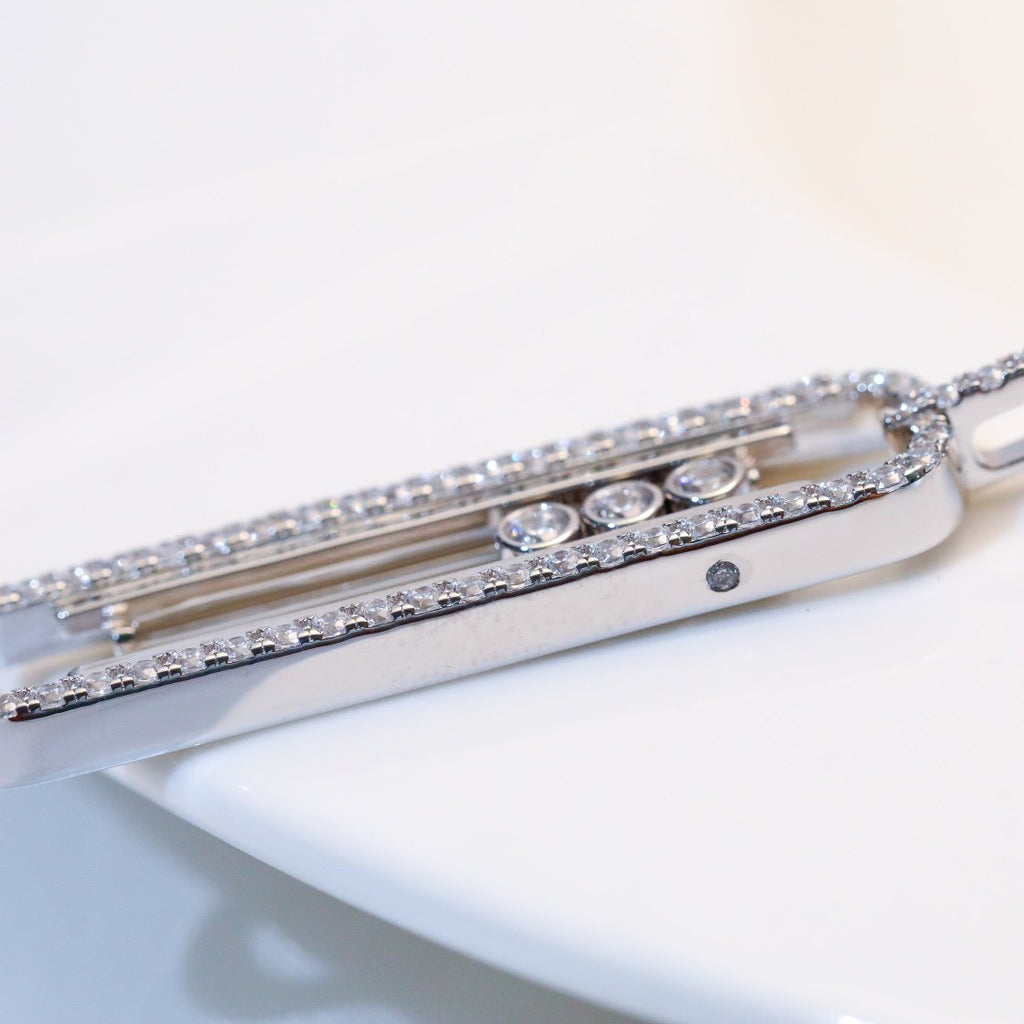 Messika Move 10th PM Silver Cubic Zirconia Necklace