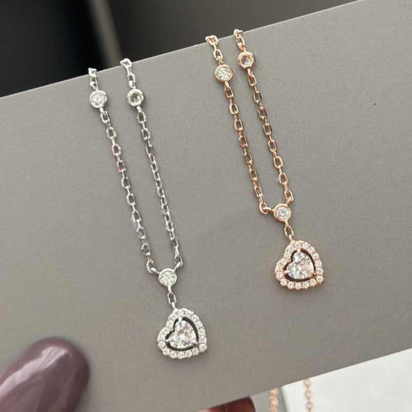Messika Joy Heart Cubic Zirconia Necklace