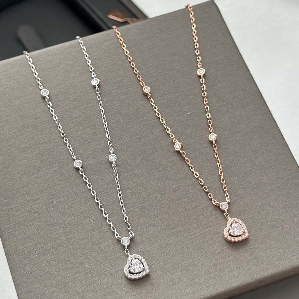 Messika Joy Heart Cubic Zirconia Necklace