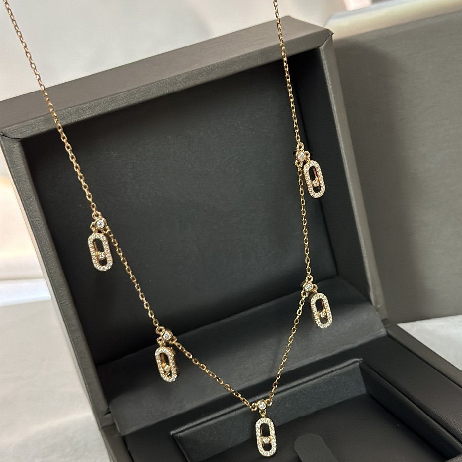 Messika Choker Move Uno Pampille Paved Gold Cubic Zirconia Necklace