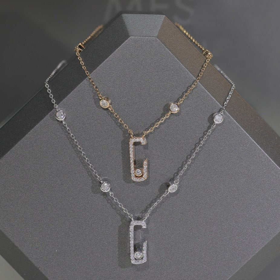 Messika Move Uno Open Cubic Zirconia Necklace
