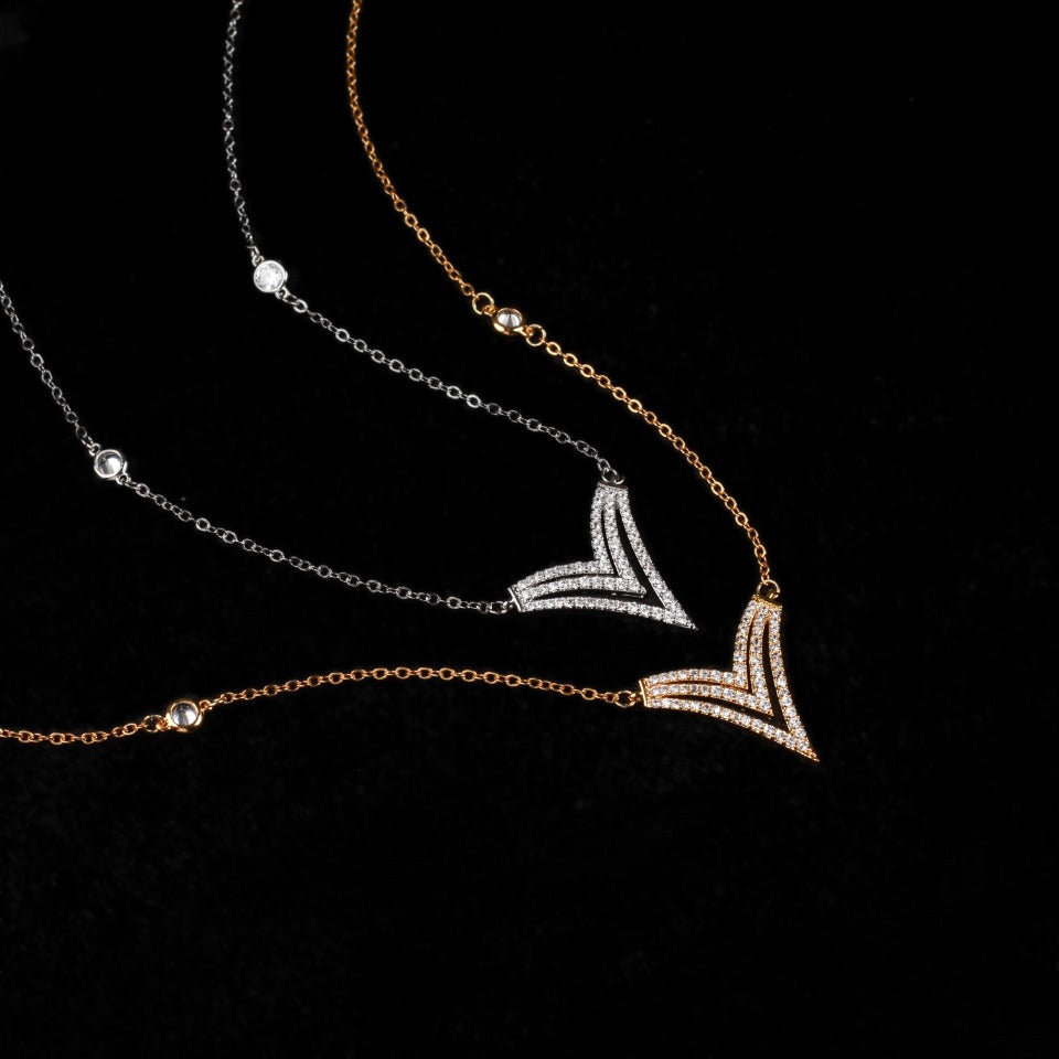 Messika Messik Heart Cubic Zirconia Necklace
