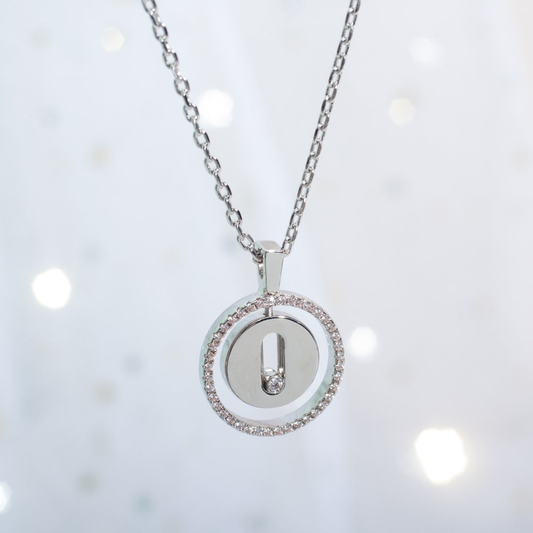 Messika Lucky Move PM Necklace Silver Cubic Zirconia