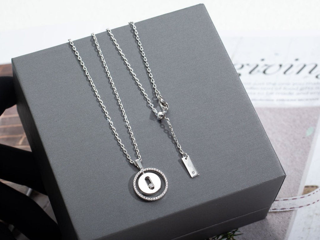 Messika Lucky Move PM Necklace Silver Cubic Zirconia