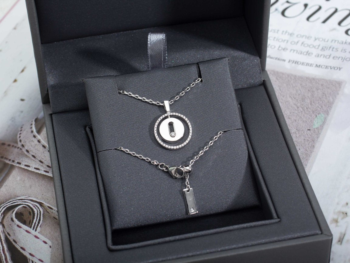 Messika Lucky Move PM Necklace Silver Cubic Zirconia