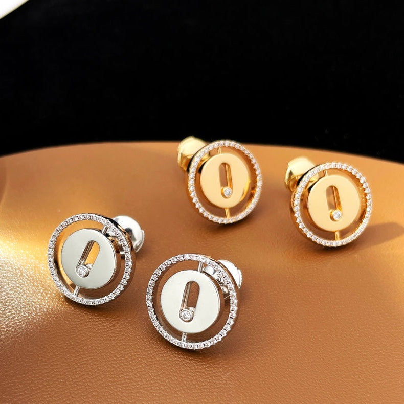 Messika Puces Lucky Move Cubic Zirconia Earrings