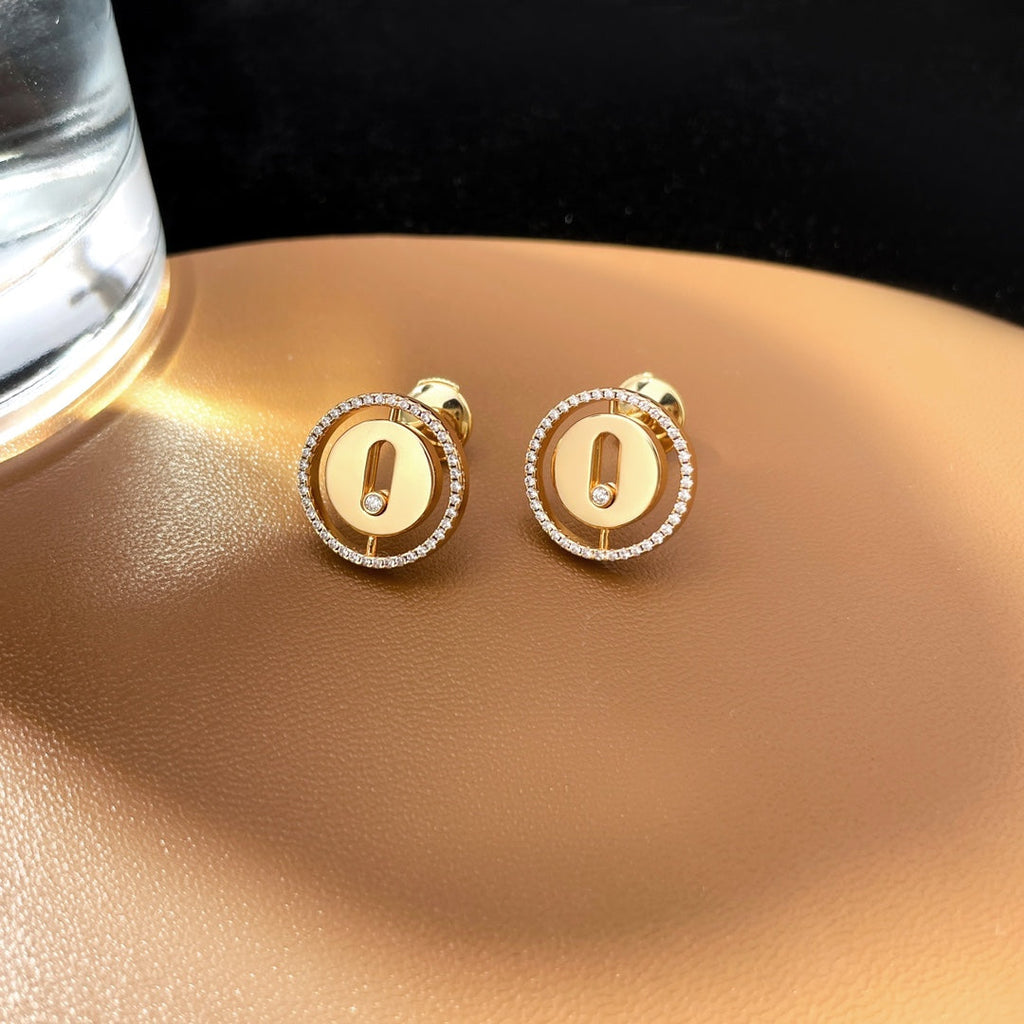 Messika Puces Lucky Move Cubic Zirconia Earrings