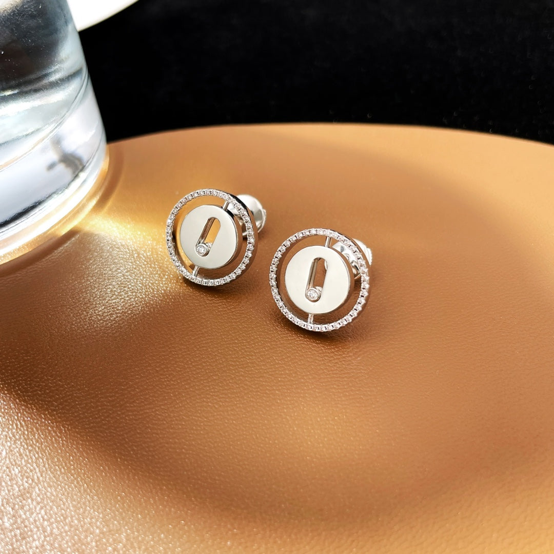 Messika Puces Lucky Move Cubic Zirconia Earrings