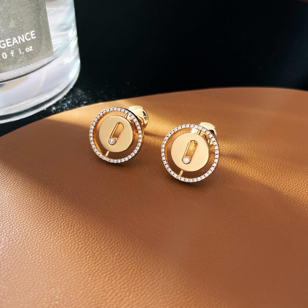 Messika Puces Lucky Move Cubic Zirconia Earrings