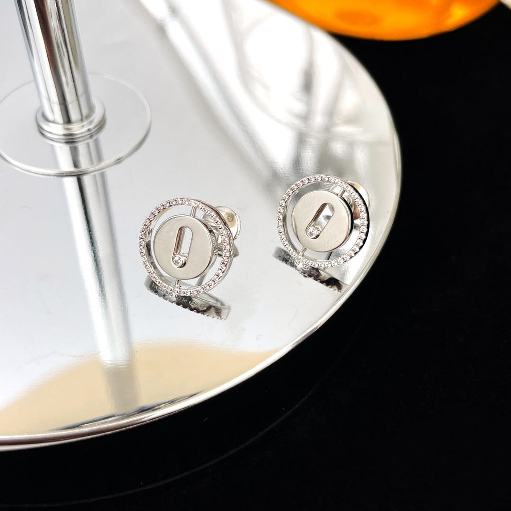 Messika Puces Lucky Move Cubic Zirconia Earrings