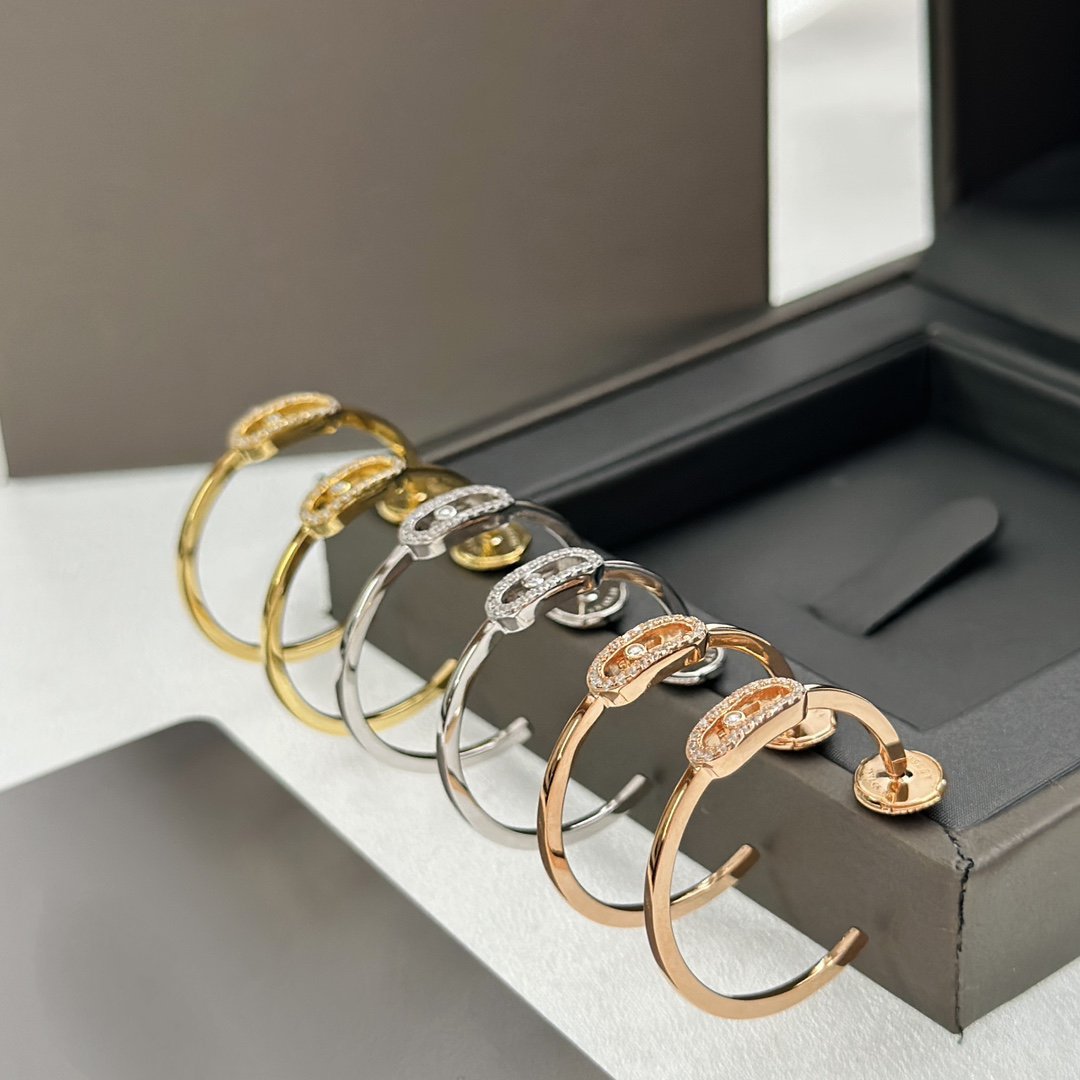 Messika Creoles Move Uno PM Cubic Zirconia Earrings