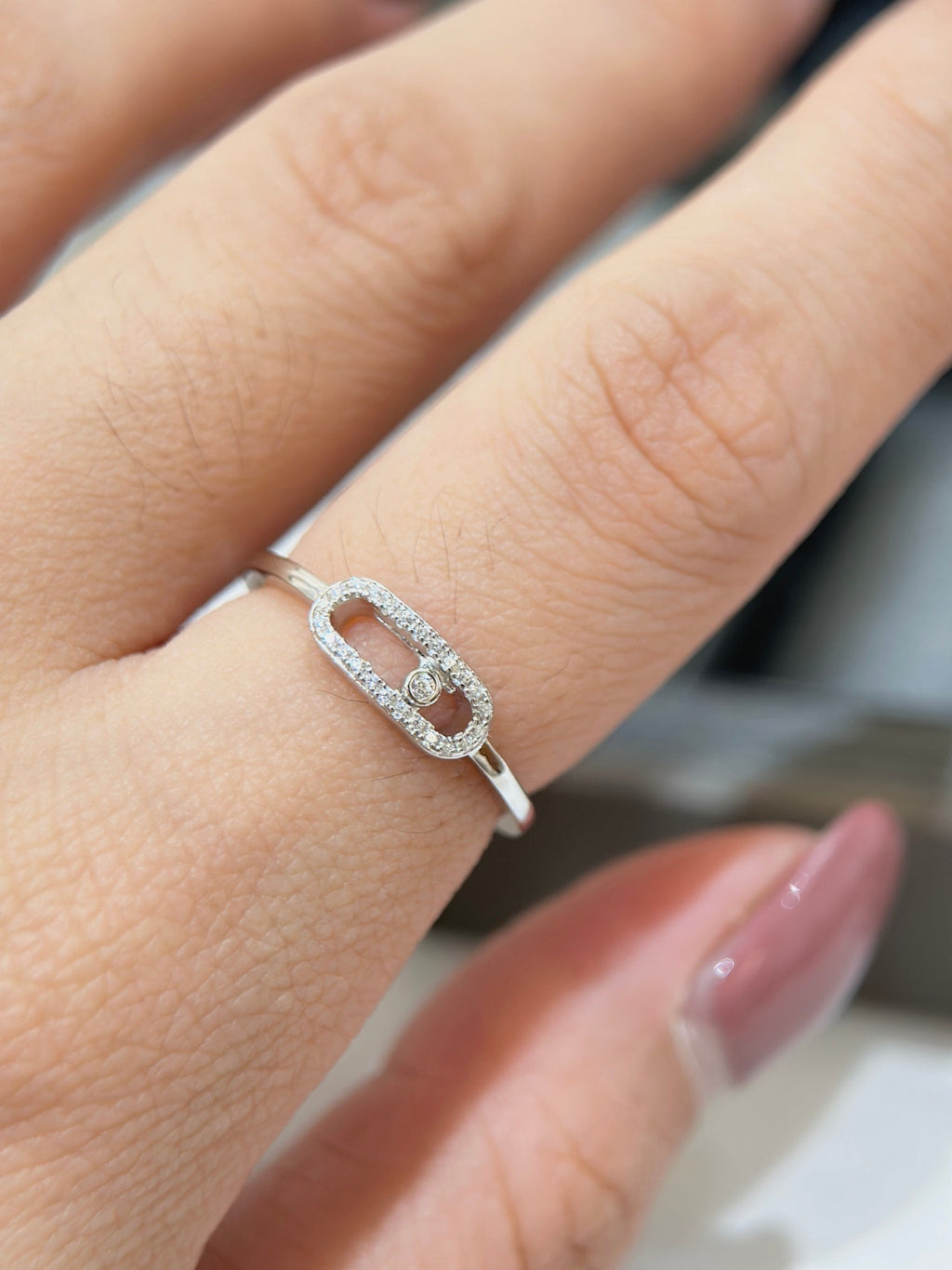 Messika Move Uno Silver Cubic Zirconia Ring