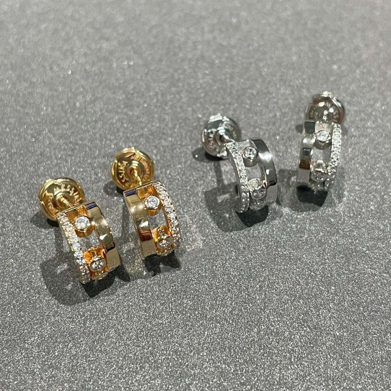Messika Move Romane Earrings Cubic Zirconia