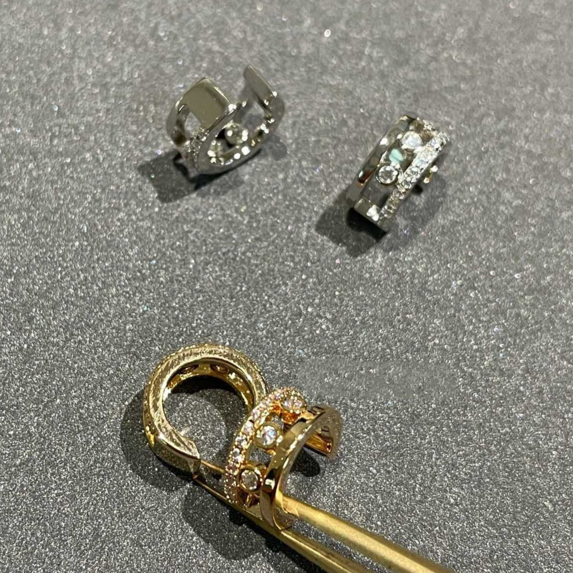 Messika Move Romane Earrings Cubic Zirconia
