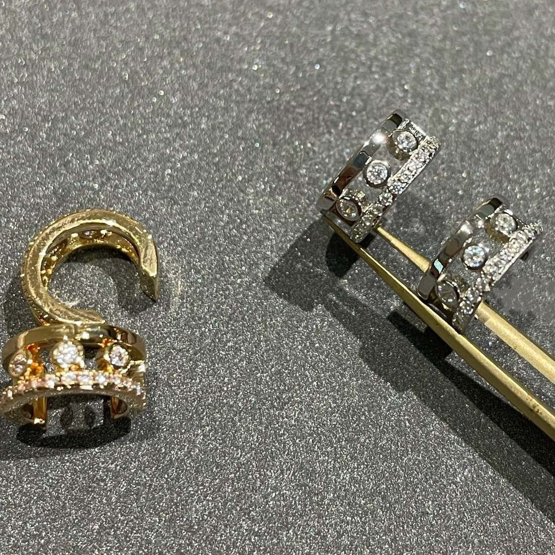 Messika Move Romane Earrings Cubic Zirconia