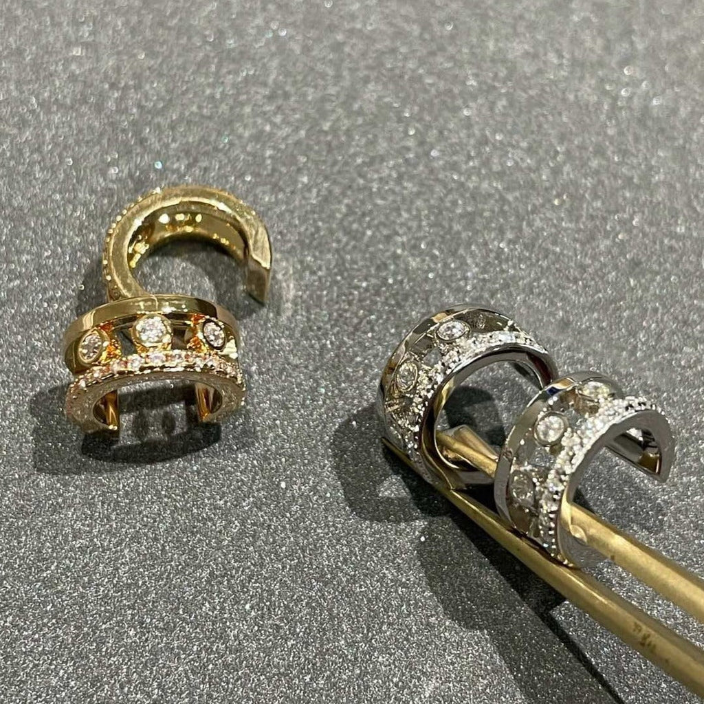Messika Move Romane Earrings Cubic Zirconia