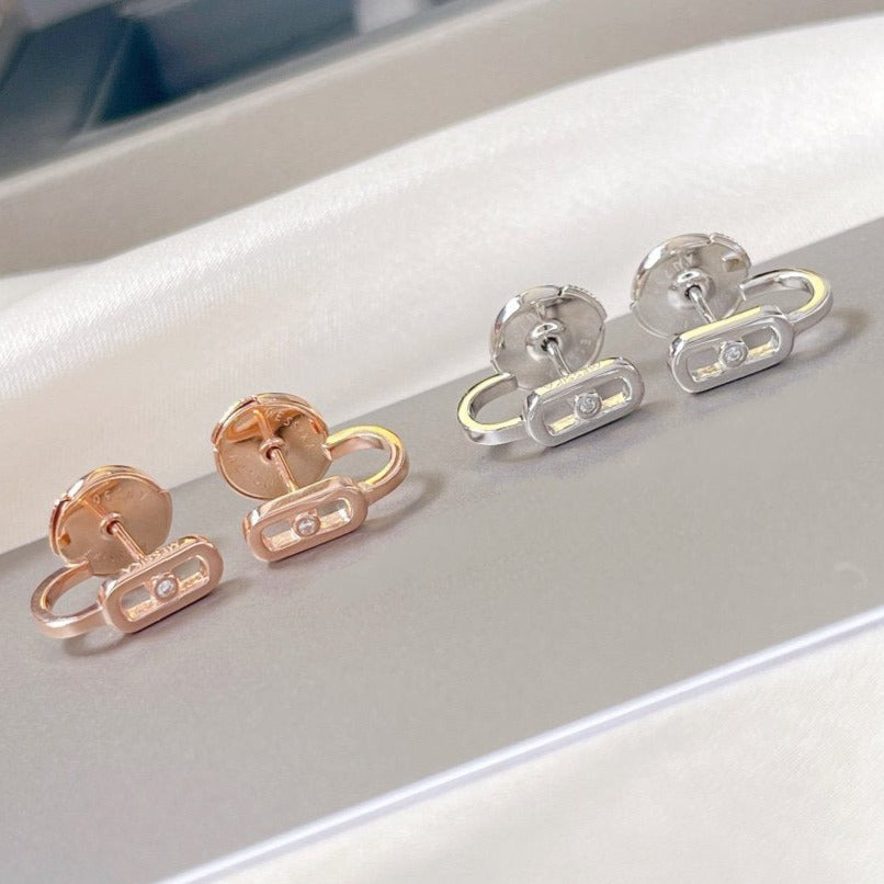 Messika Creoles Move Uno Mini 1 Cubic Zirconia Earrings