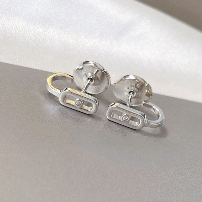 Messika Creoles Move Uno Mini 1 Cubic Zirconia Earrings