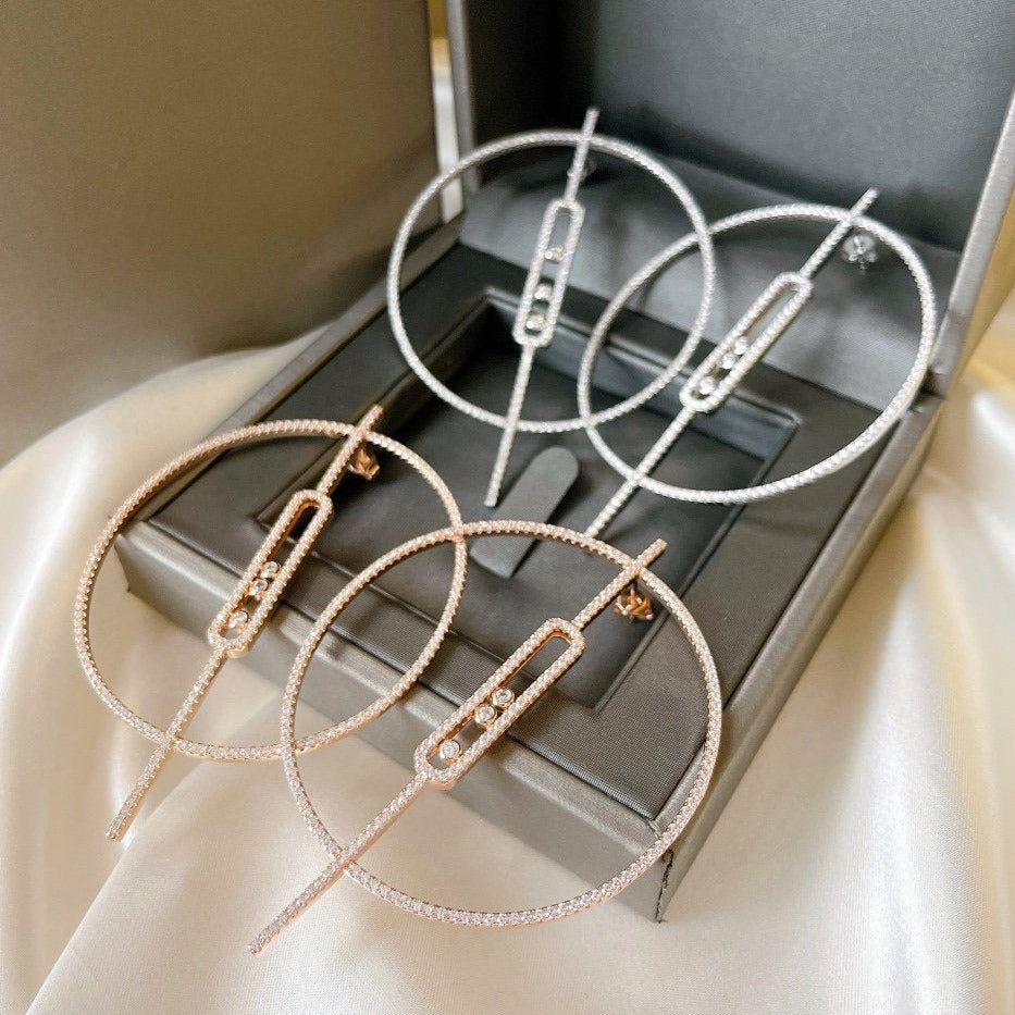 Messika Move Uno Earrings Cubic Zirconia