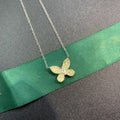 Graff Butterfly Yellow Cubic Zirconia Paved Necklace