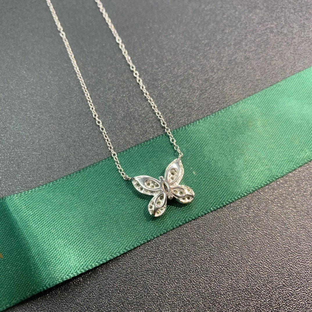 Graff Butterfly Yellow Cubic Zirconia Paved Necklace