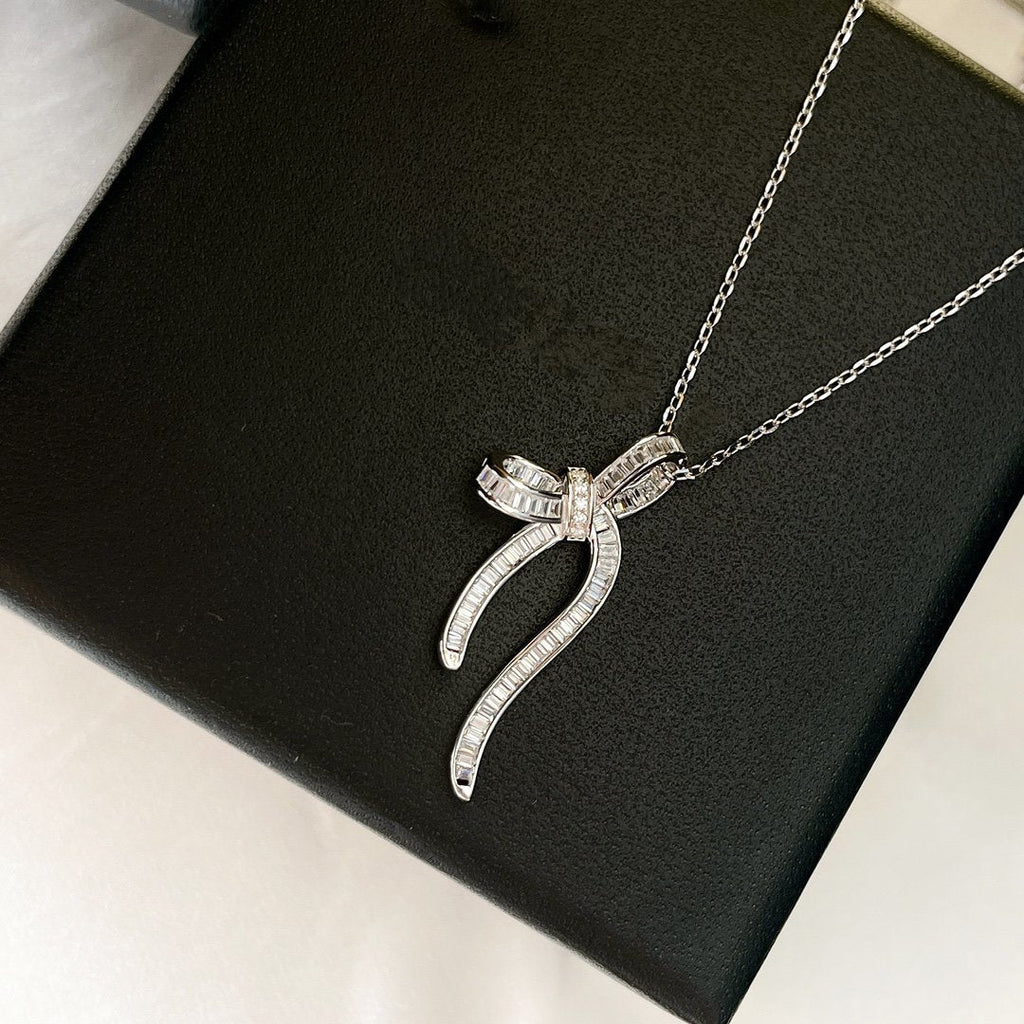 Graff Gra Silver Cubic Zirconia Paved Necklace