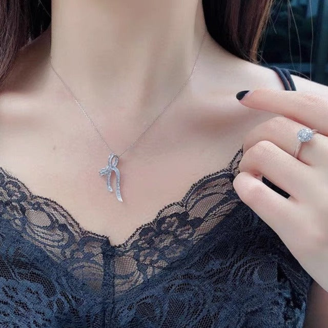 Graff Gra Silver Cubic Zirconia Paved Necklace