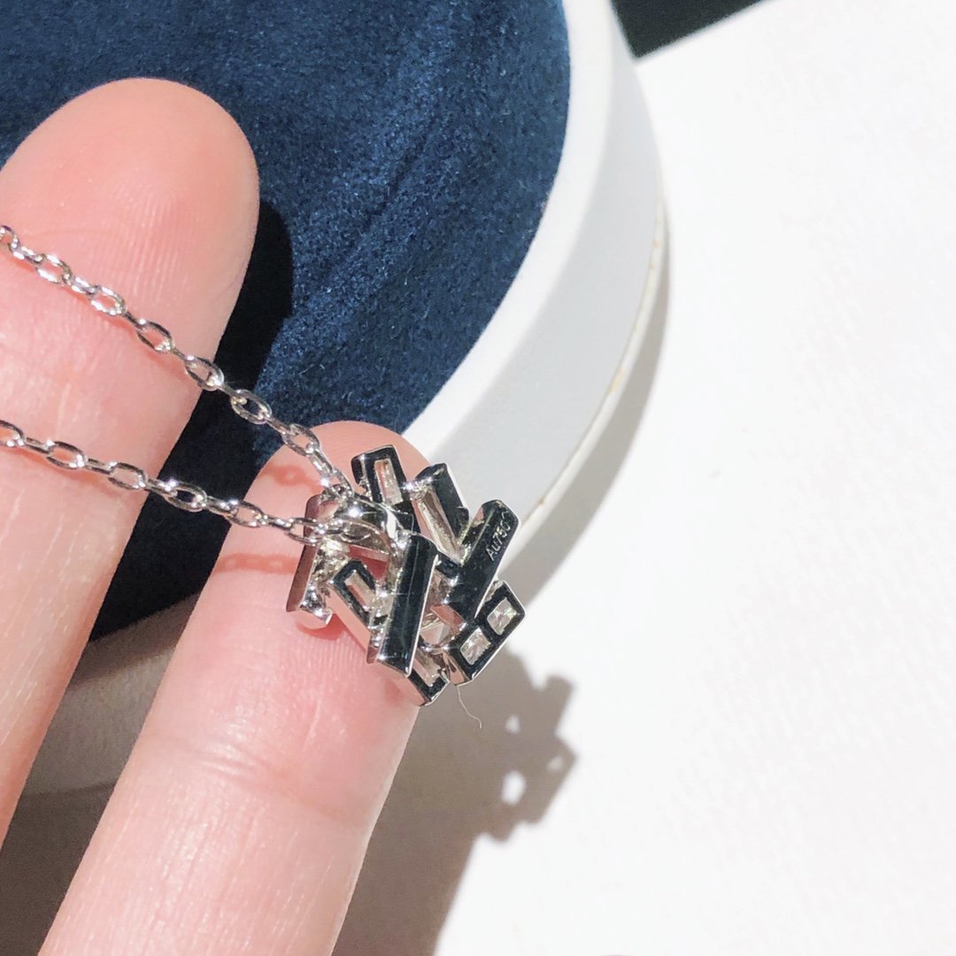 Graff Threads Silver Cubic Zirconia Necklace